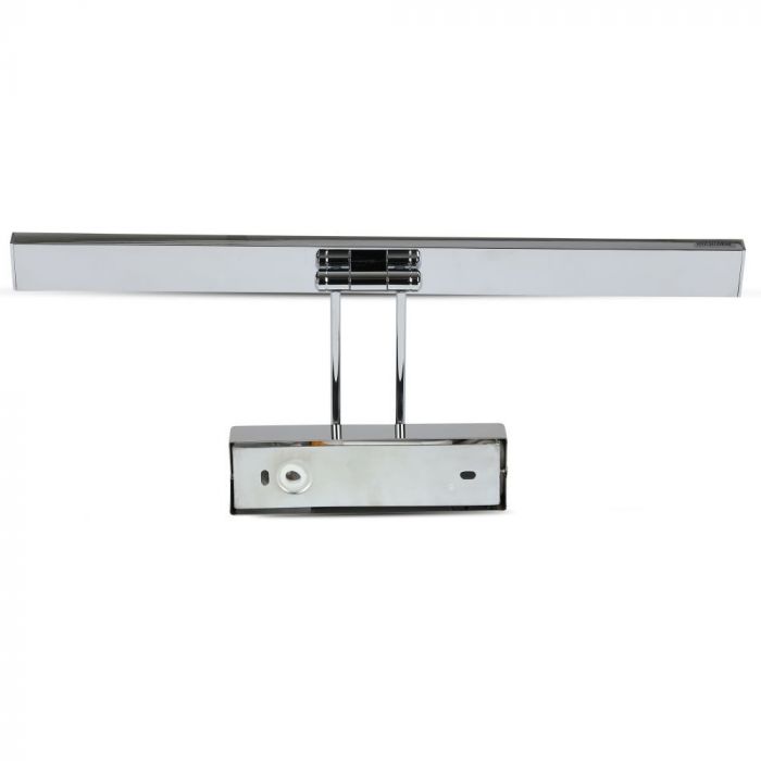 8W(380Lm) LED-spegelarmatur 45,5cm, V-TAC, IP20, krom, varmvit 3000K
