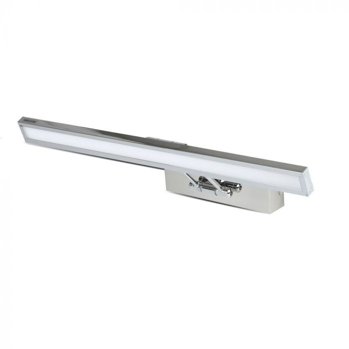 8W(380Lm) LED-spegelarmatur 45,5cm, V-TAC, IP20, krom, neutralvit 4000K