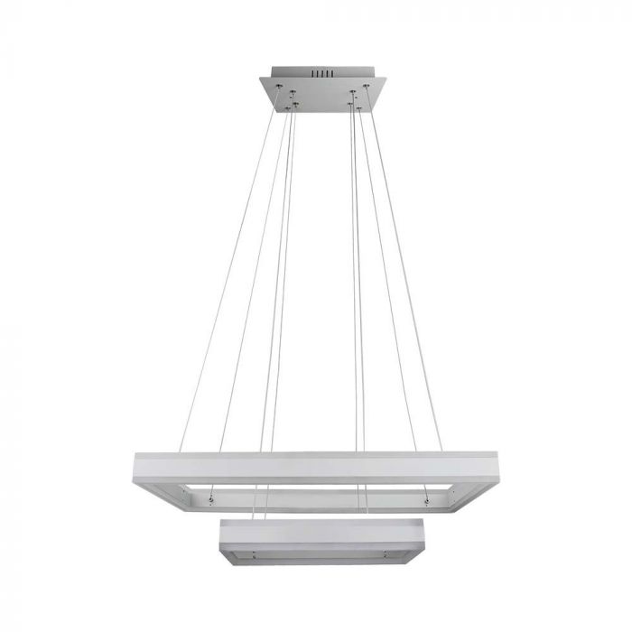 _Piegāde 10 dienas_113W (6300Lm) LED iekarams gaismeklis ar 2 riņķiem, V-TAC, dimmējams, 600x1200mm, silti balta gaisma 3000K