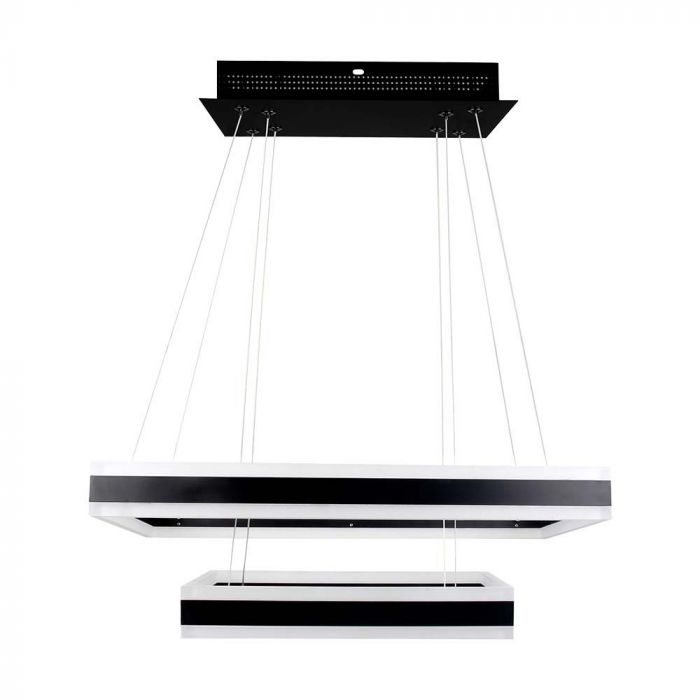 113W (6300Lm) LED-pendelarmatur med 2 ringar, V-TAC, dimbar, varmvitt ljus 3000K