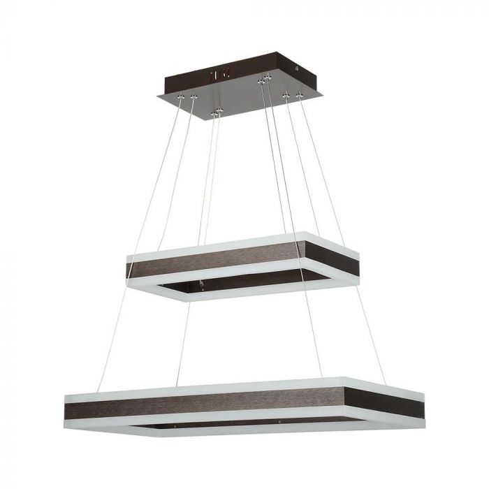 113W (6300Lm) LED pendant light with 2 rings, V-TAC, dimmable, 600x1200mm, warm white light 3000K