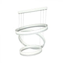 Дизайнерская светодиодная люстра 86W(4550Lm), V-TAC, IP20, 3 кольца, белый, теплый белый 3000K