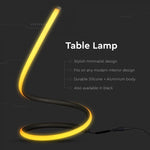 20W(1840Lm) LED galda lampa, V-TAC, IP20, melna, silti balta gaisma 3000K