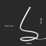 20W(1840Lm) LED dizaina galda lampa, V-TAC, IP20, balta, silti balta gaisma 3000K