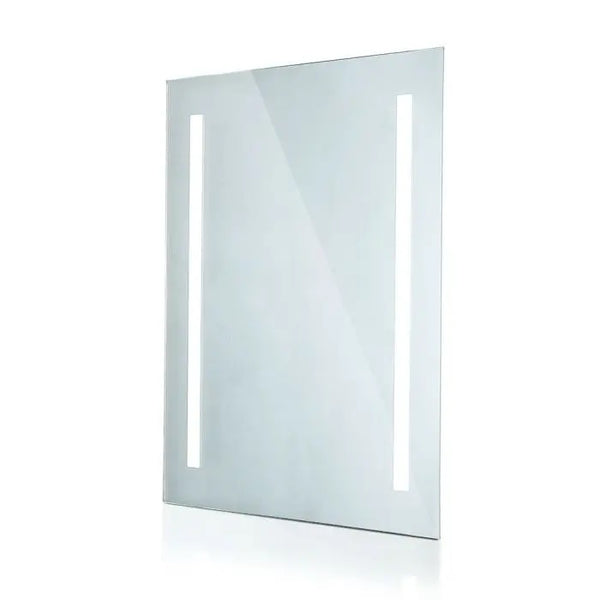 42W(100Lm)  Vannasistabas spogulis ar iebūvētu LED gaismekli, taisnstūra, hromēts, 800x600x35mm IP44, ar pretaizsvīšanas virsmu, auksti balta gaisma 6400K