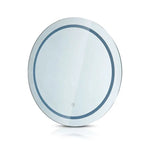 25W(85Lm) Bathroom mirror with integrated LED luminaire, V-TAC, round, chrome-plated, with touch switch, 600x35mm IP44, with anti-glare surface, 3in1
