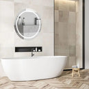 25W(85Lm) Vannitoa peegel integreeritud LED valgustiga, V-TAC, ümmargune, kroomitud, puutetundliku lülitiga, 600x35mm IP44, pimestusvastase pinnaga, 3in1