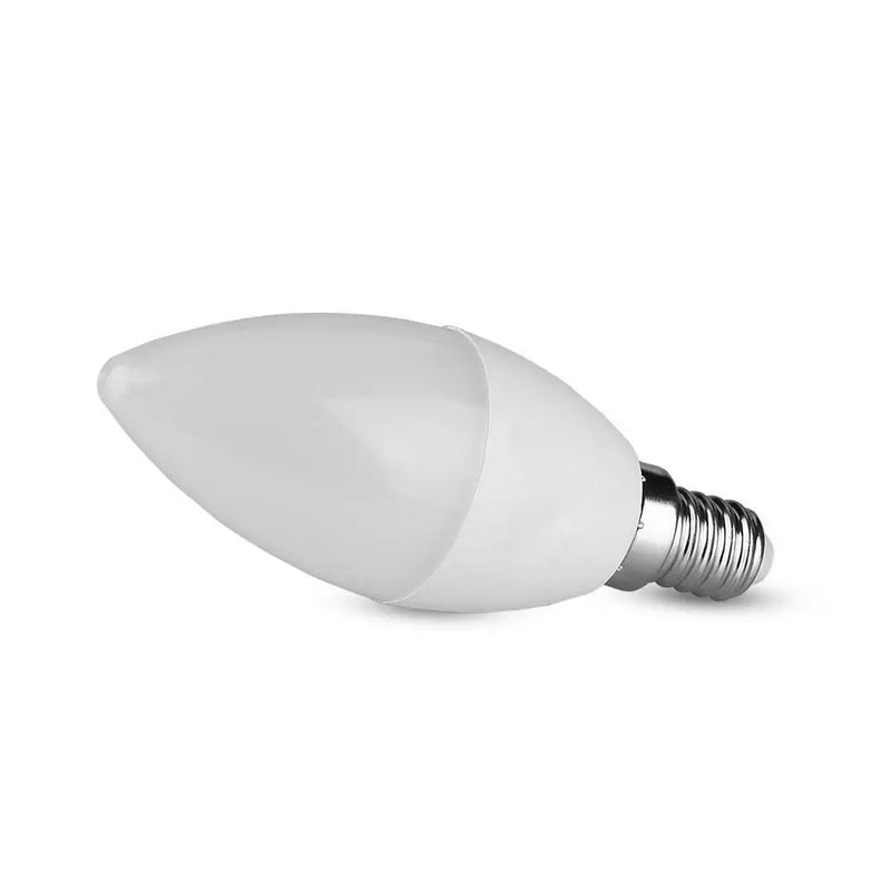 E14 3.7W(320Lm) LED Spuldze, sveces forma, V-TAC, IP20, silti balta gaisma 3000K