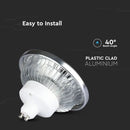 AR111 12W(1031Lm) LED-lampa, V-TAC, GU10, IP20, dimbar, kallvit 6400K