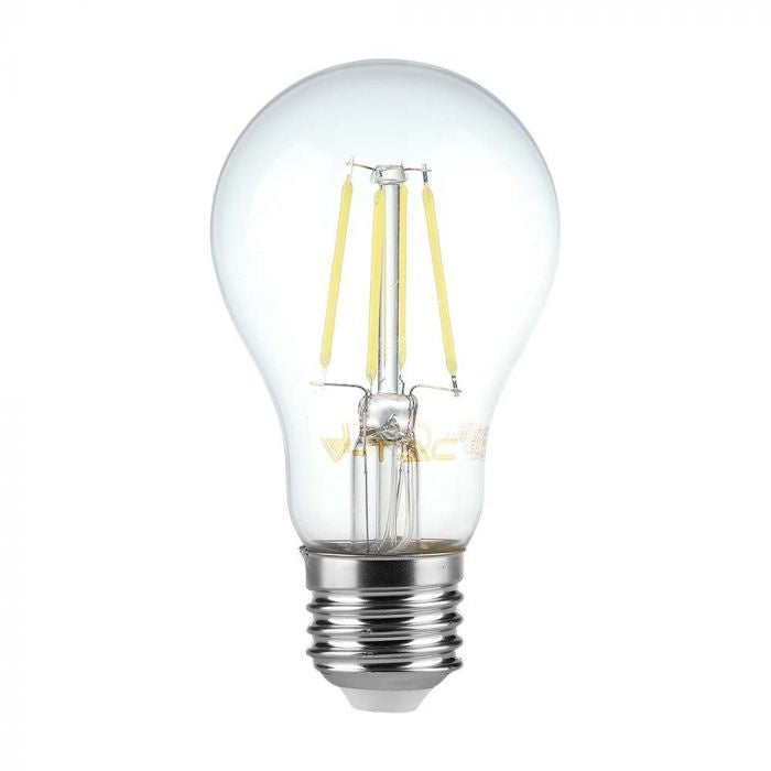 E27 6W(600Lm) LED Filament Bulb, A60, IP20, V-TAC, warm white light 3000K