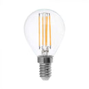 E14 4W(400Lm) LED Spuldze Filament, P45, V-TAC, IP20, silti balta gaisma 3000K
