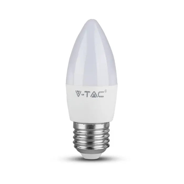 E27 4.5W(470Lm) LED-pirn, IP20, küünlakujuline, V-TAC, soe valge valgus 3000K