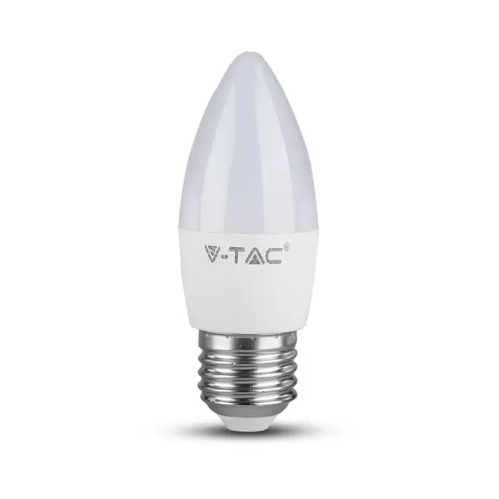 E27 4.5W(470Lm) LED Bulb, IP20, candle shape, V-TAC, warm white light 3000K