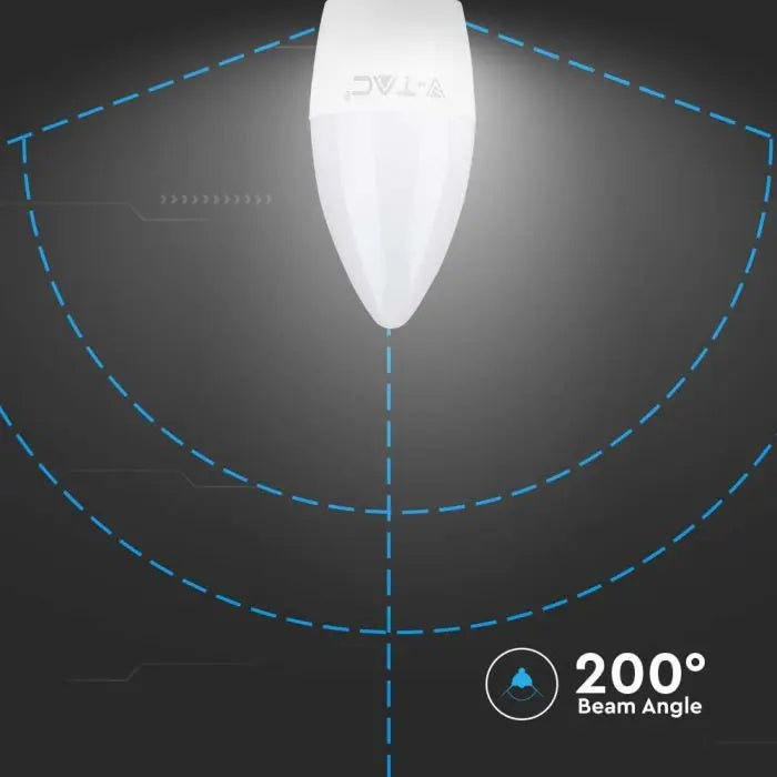 E27 4,5W (470Lm) LED-ljuslampa, V-TAC, IP20, neutralvit 4000K