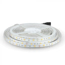 Cena par 5m_4.8W(420Lm) LED Lente, 30 diodes SMD5050, ūdensdroša IP65, V-TAC, auksti balta gaisma 6000K