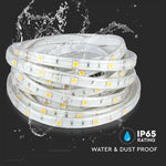 Цена на 5m_4.8W(420Lm) светодиодная лента, 30 диодов SMD5050, водонепроницаемый IP65, V-TAC, холодный белый свет 6000K