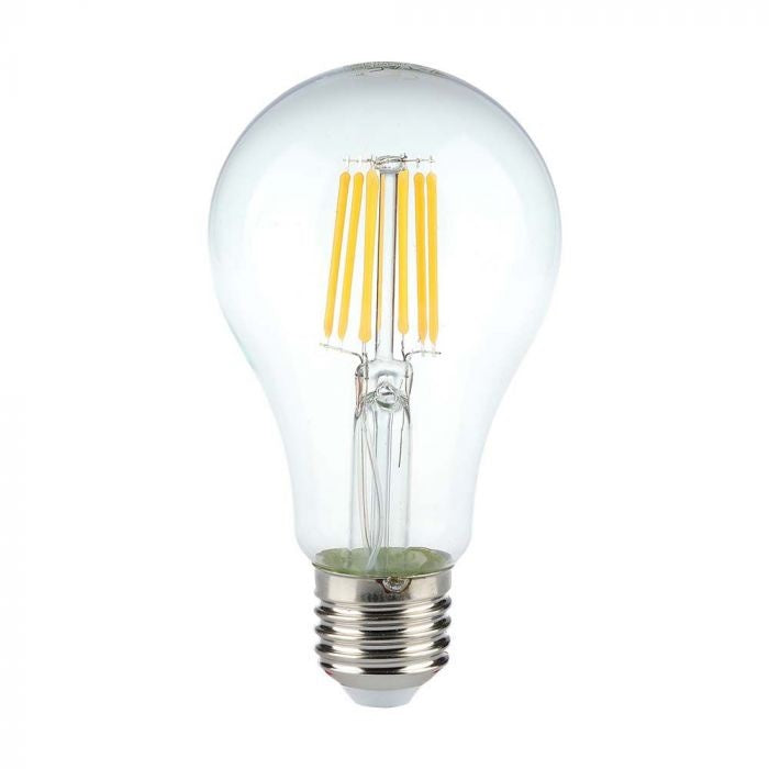 E27 10W(1055Lm) LED Bulb Filament, A60, V-TAC, IP20, warm white light 3000K