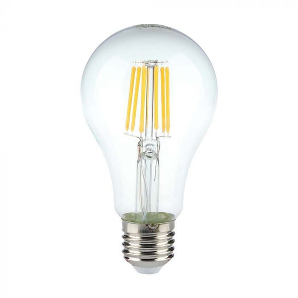 E27 10W(1055Lm) LED Filament Bulb, V-TAC, A67, IP20, neutral white light 4000K