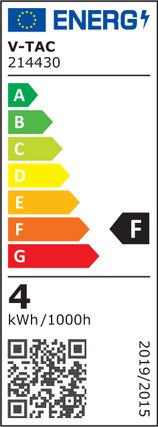 E14 4W(400Lm) LED Filament Spuldze, IP20, stikla, sveces forma, V-TAC, auksti balta gaisma 6500K