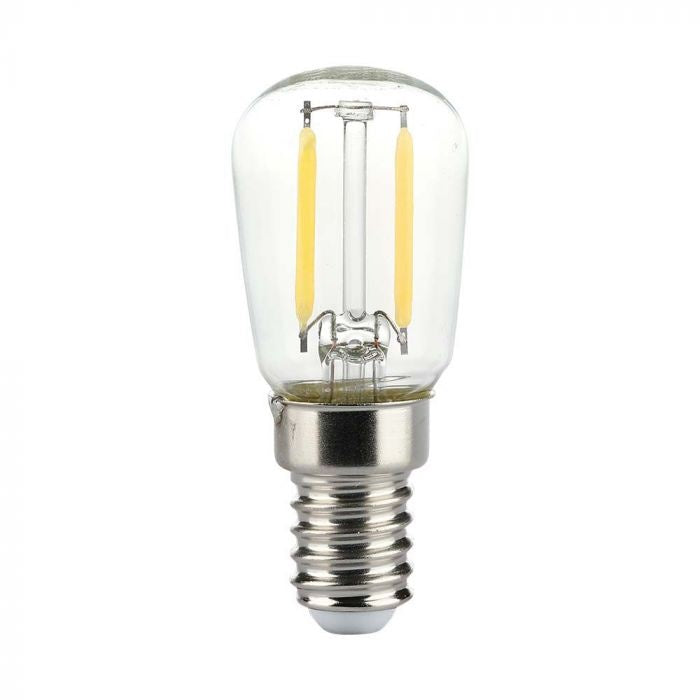 E14 2W(200Lm) LED Filament Spuldze, ST26, V-TAC, IP20, silti balta gaisma 3000K