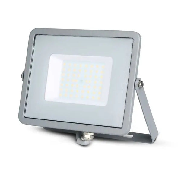 50W(4000Lm) LED Spotlight V-TAC SAMSUNG, IP65, warranty 5 years, gray, neutral white light 4000K