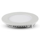 18W(1400Lm) LED Premium Panelis iebūvējams apaļš, V-TAC, auksti balta gaisma 6400K, komplektā ar barošanās bloku