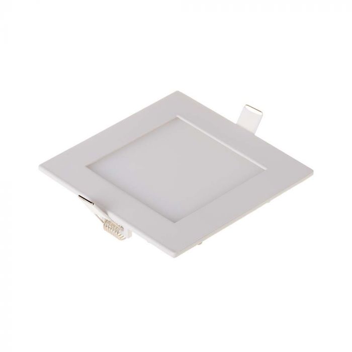 6W(490Lm) LED Premium Panel built-in square, V-TAC, cold white light 6400K, complete with power supply unit