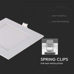 18W (1400Lm) LED Premium paneel süvistatav ruudukujuline, V-TAC, P20, 4000K neutraalne valge valgus, koos toiteplokiga.