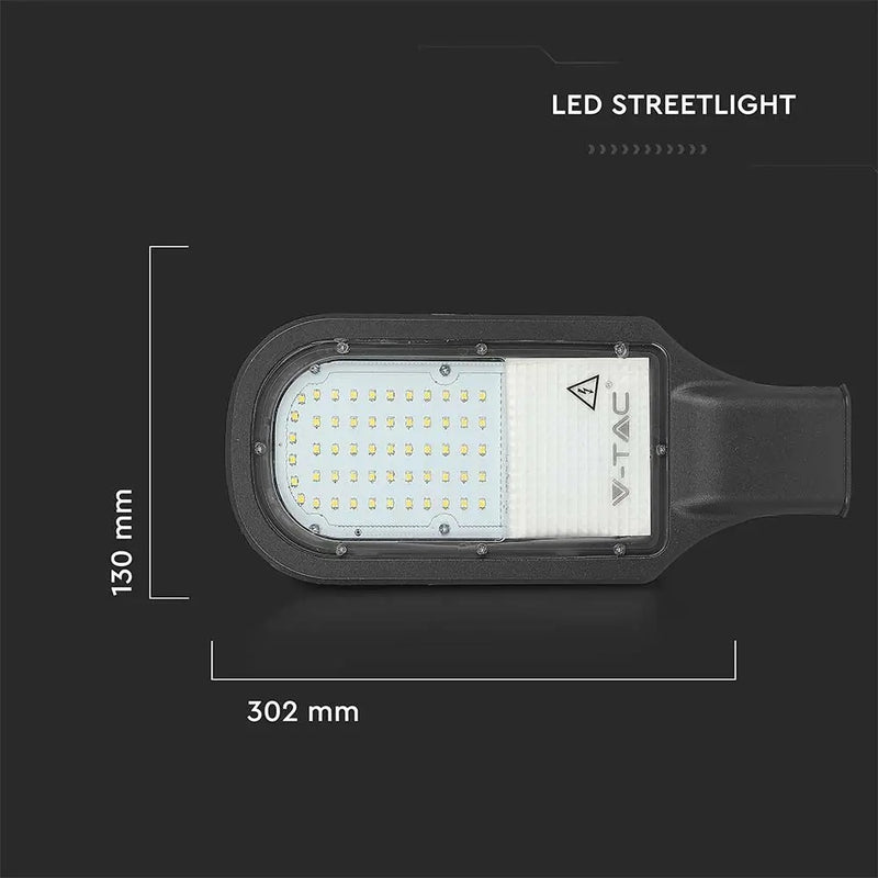 30W(2350Lm) LED street lamp, V-TAC SAMSUNG, IP65, neutral white light 4000K