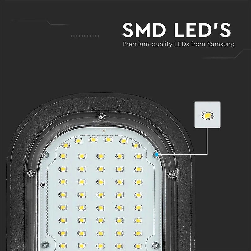 50W(4200Lm) LED street lamp, V-TAC SAMSUNG, IP65, neutral white light 4000K
