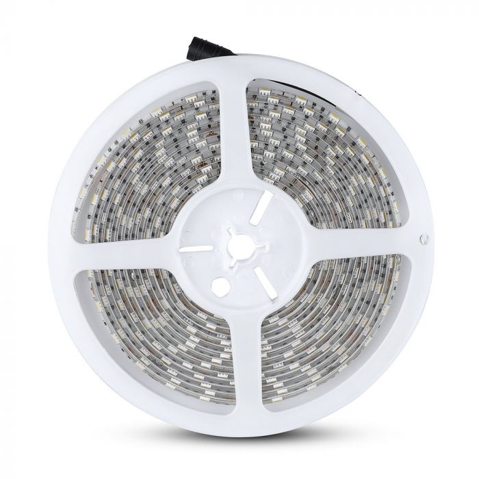 Pris för 5m_9W/m(800Lm) RGB LED Tape, färgad, vattentät IP65, V-TAC, 60 dioder/m, RGB färgad