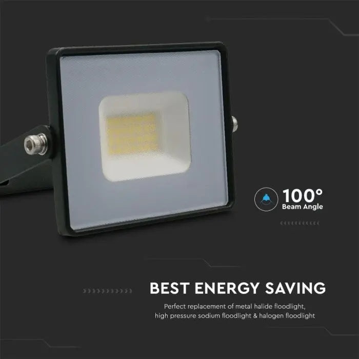 20W(1620Lm) LED Spotlight V-TAC, IP65, 2 years warranty, black, neutral white 4000K