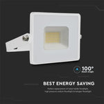 20W(1620Lm) LED-strålkastare, V-TAC, IP65, vit, kallvit 6500K