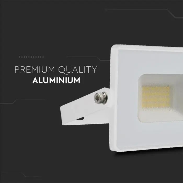20W(1620Lm) LED-strålkastare, V-TAC, IP65, vit, kallvit 6500K