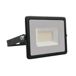 30W(2510Lm) LED-strålkastare, V-TAC, IP65, svart, kallvitt ljus 406500K