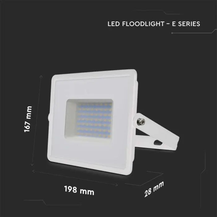 50W (4300Lm) LED-valgusti, V-TAC, IP65, valge, jaheda valge 6500K