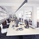 Линейный светодиодный светильник 40W(3270Lm), V-TAC SAMSUNG, IP20, черный, холодный белый 6400K