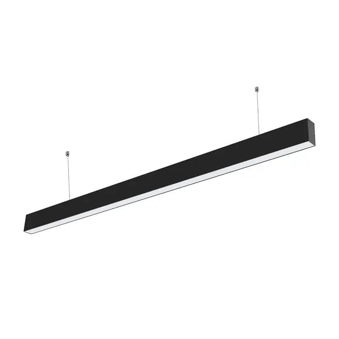 40W(3270Lm) LED iekarams lineārais gaismeklis, V-TAC SAMSUNG, IP20, melns, auksti balta gaisma 6400K