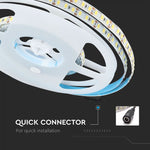 Pris för 1m_18W(3000Lm) LED-tejp, 120 dioder SMD5730, vattentät IP20, V-TAC, varmvitt ljus 3000K