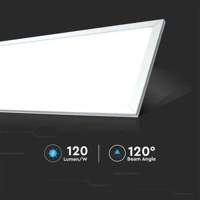 29W (3960Lm) LED-paneel 300x1200mm, V-TAC, 4500K neutraalne valge valgus, tarnitakse koos toiteplokiga.