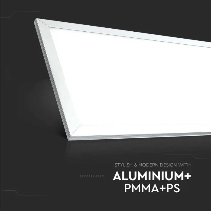 29W(3960Lm) LED panelis 300x1200mm, V-TAC, silti balta gaisma 3000K, komplektā ar barošanās bloku