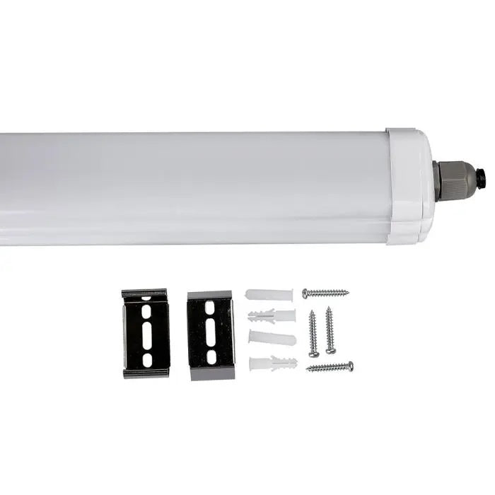 36Вт(4320Лм) 120Лм/Вт, 120см светодиодный линейный светильник, серия G, IP65, V-TAC, без вилки (подключение кабеля), холодный белый свет 6400K
