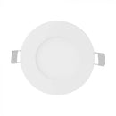 3W ((130Lm) LED panel built-in round, V-TAC, IP20, white, cold white light 6400K