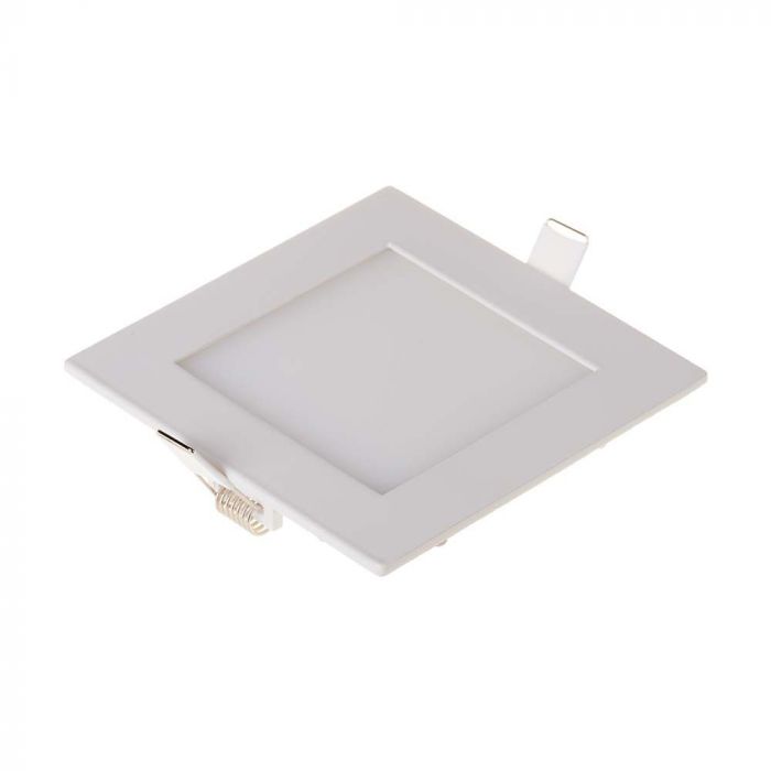 3W(130Lm) LED Panel built-in square, V-TAC, warm white light 2700K, complete with power supply unit