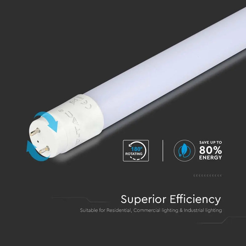 T8 9W(850Lm) 60cm LED V-TAC SAMSUNG NANO bulb, G13, warranty 5 years, IP20, neutral white light 4000K