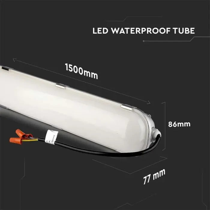 Линейный светильник 70W(8400Lm) LED 150см, V-TAC SAMSUNG, гарантия 5 лет, IP65, холодный белый 6500K