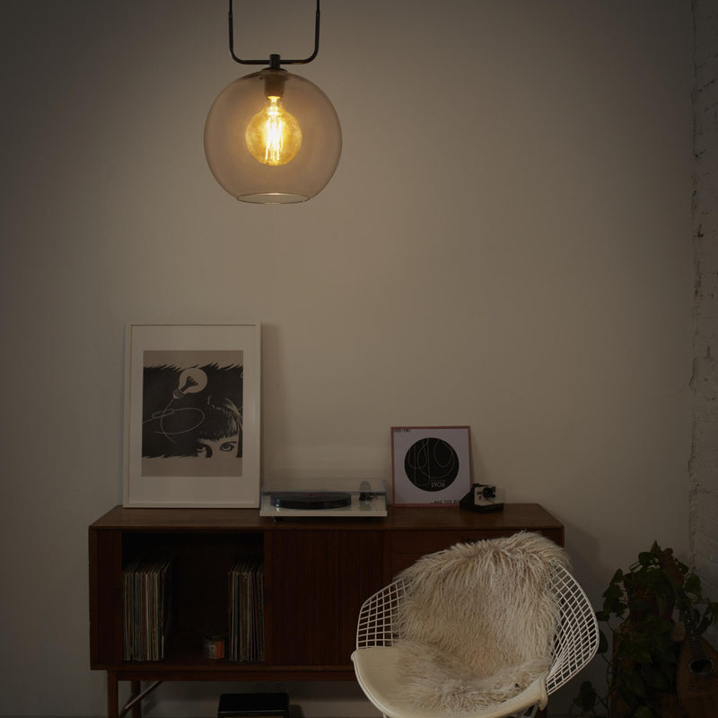 LEDVANCE VINTAGE 1906 Iekarams spuldžu ietvars, dūmu pelēks, IP20, stikla