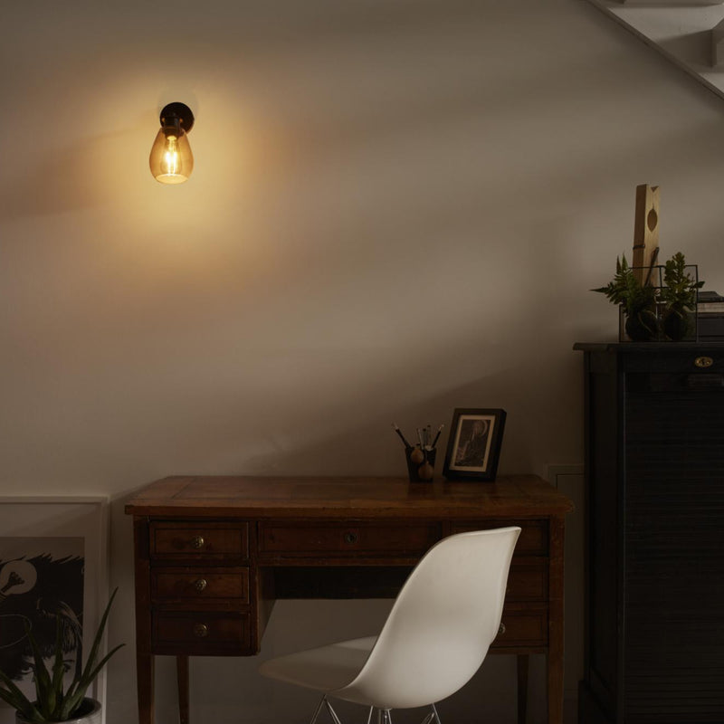 LEDVANCE VINTAGE 1906 laevalgusti, suitsuhall, IP20, klaas, 1x 230x120x220