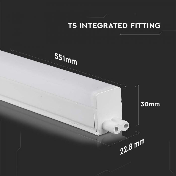 Светодиодная лампа 7W(700Lm) T5 60 см, V-TAC SAMSUNG, IP20, нейтральный белый свет 4000K