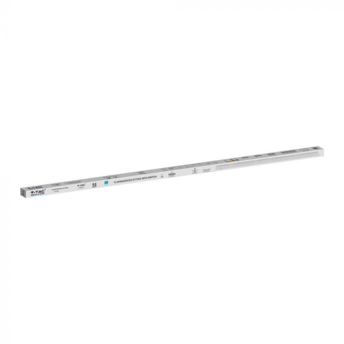 T5 16W(1600Lm) 120cm LED V-TAC SAMSUNG lamp, 5 aastat garantiid, IP20, soe valge valgus 3000K